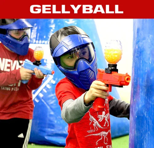 kid playing low-impact paintball in Orlando